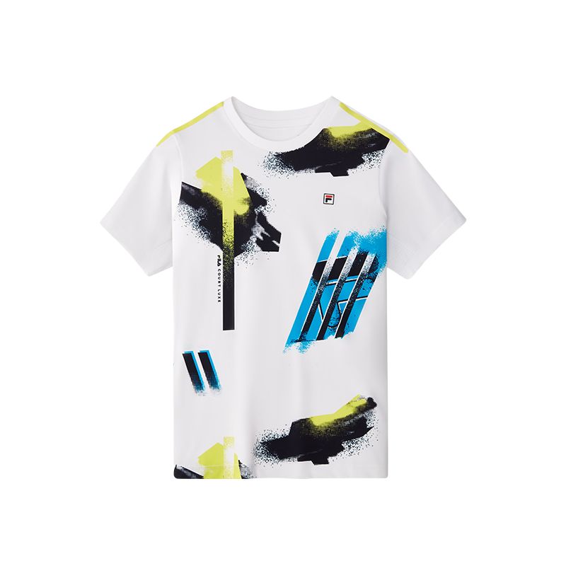 Мужские футболка Fila FILA KIDST (молочно-белый)