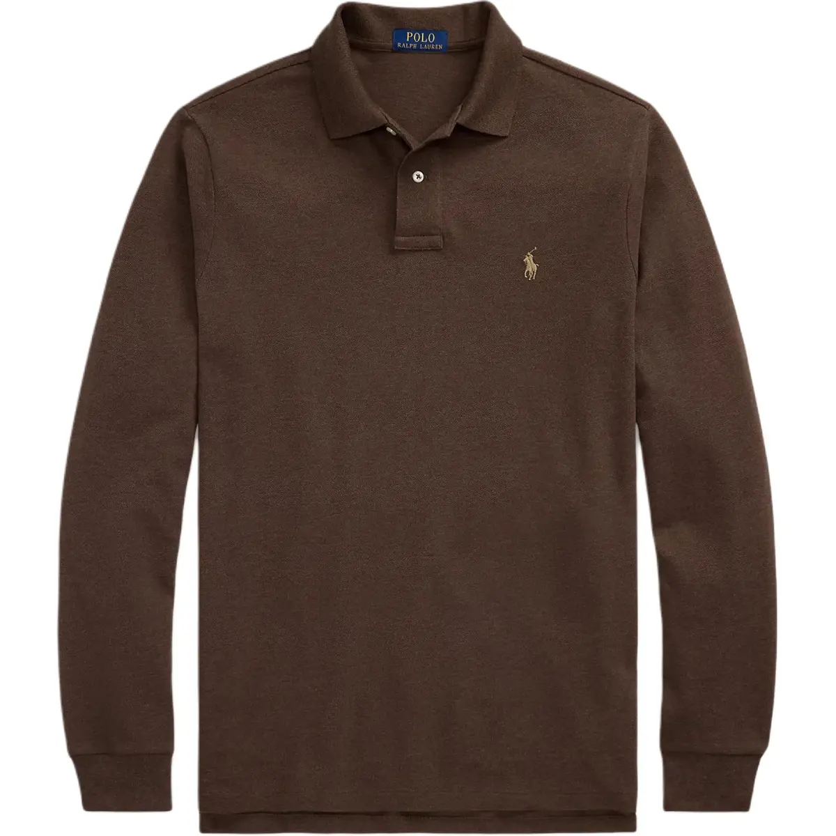 Polo Ralph Lauren Polo Shirt Custom Slim Fit Men's Brown