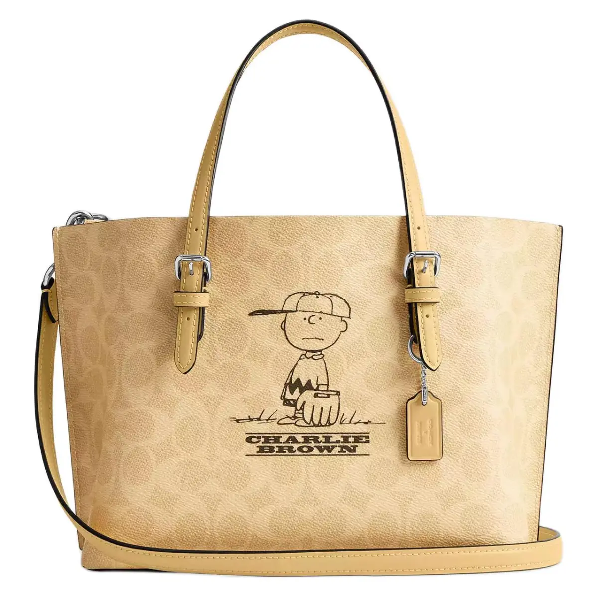 COACH X PEANUTS Collaboration Coated Canvas Tote Bag, Shopping Bag, Shoulder Bag, Handbag Medium Women's