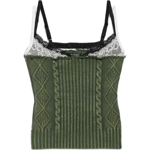 Balenciaga Camisole Regular Fit Women's Green