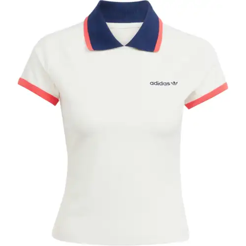 Adidas Originals contrast-collar polo top
