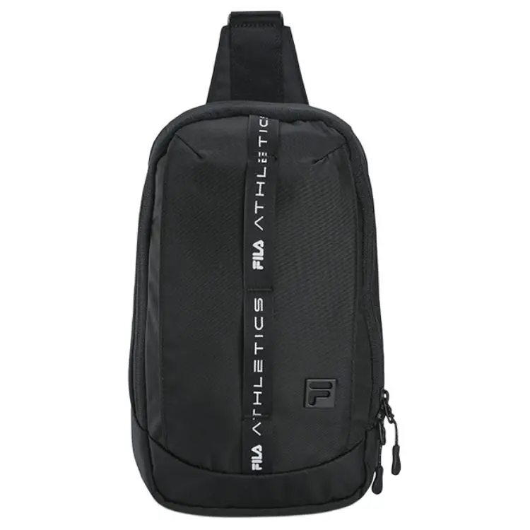 FILA Fitness Fabric Sling Bag Men's Jet Black