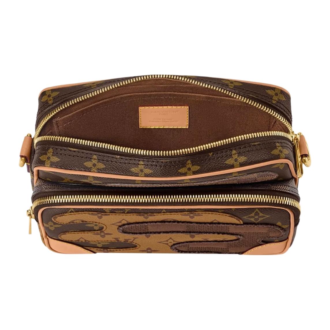 Мужская сумка Louis Vuitton x Nigo (коричневая) — фото 4