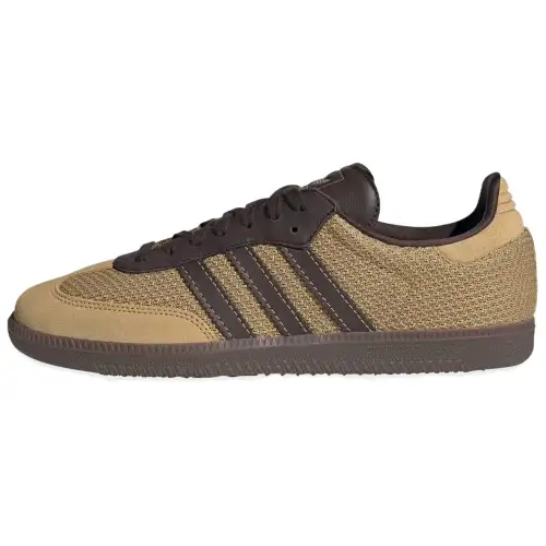 Adidas Originals SAMBA OG Low top Skateboard Shoes Men's Gold Beige