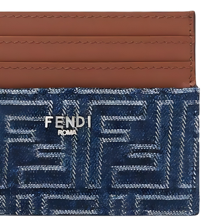 Унисекс картхолдер Fendi (синий) — фото 4