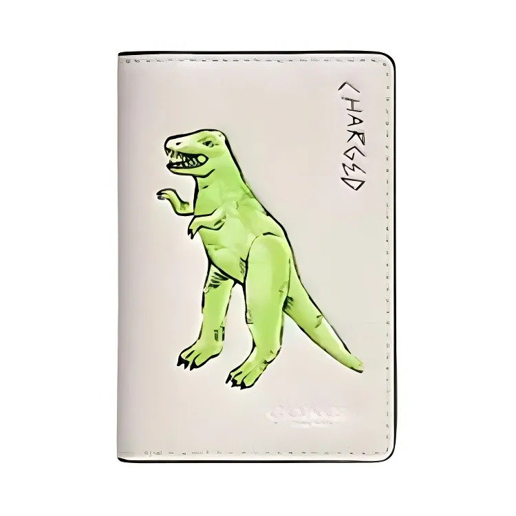 COACH Leather Wallet Men's Beige & Green
