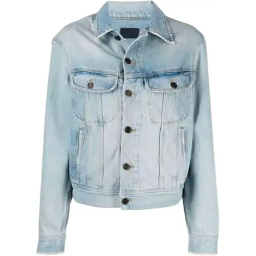 SAINT LAURENT Denim Jacket Women's Denim Blue