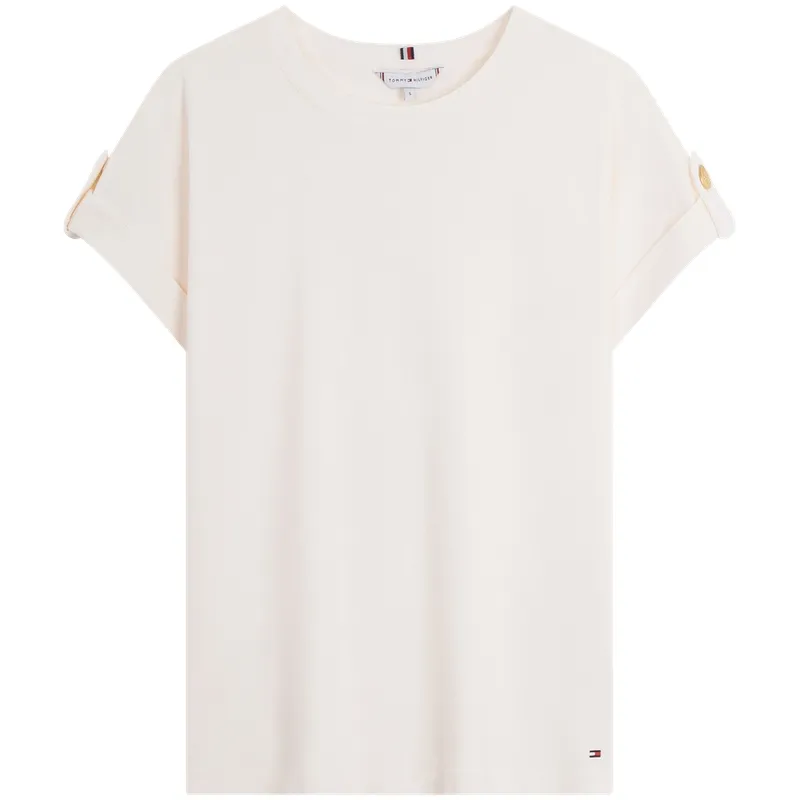 Tommy Hilfiger T-Shirts Women's Crew Neck Moderate Straight Fit