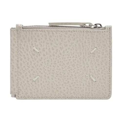 Maison Margiela Calfskin Card Holder, Wallet Unisex Gray