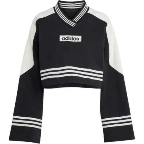 Adidas Originals colour-block cropped sweatshirt