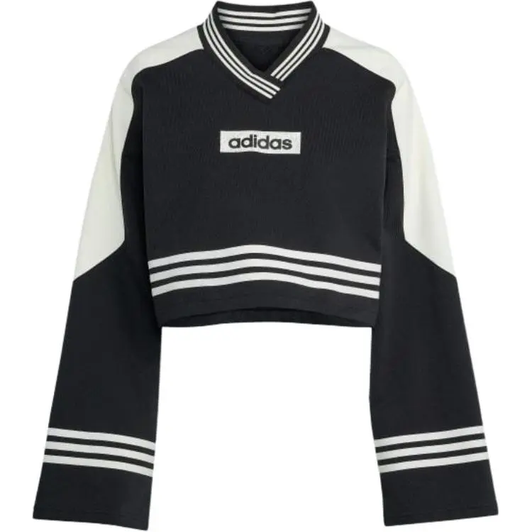 Adidas Originals colour-block cropped sweatshirt
