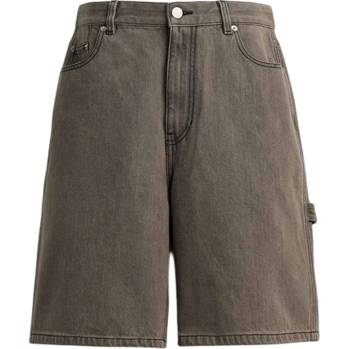 COACH Denim Shorts Men's Gray Moderate Straight Fit Pants
