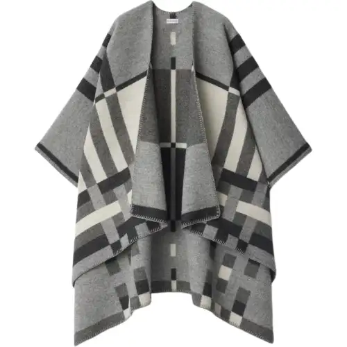 Burberry Cloaks Women's Gray Moderate