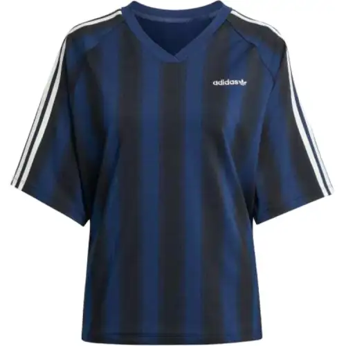 Adidas Striped V neck T shirt