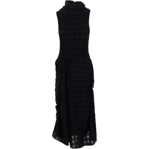 THE ROW Sleeveless Dresses Women's Black Turtleneck