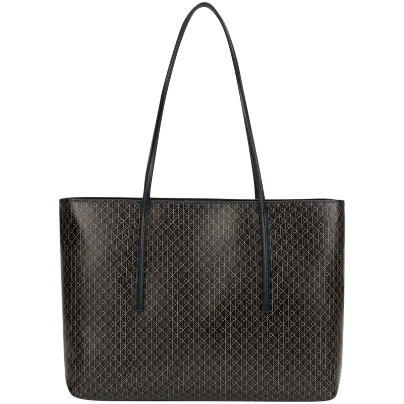 CALVIN KLEIN Blended Material Shoulder Bag Large Women's Space Black