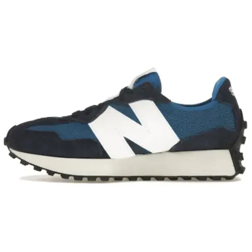 New Balance NB 327 Abrasion Resistant Low top Running Shoes Unisex Blue White Black