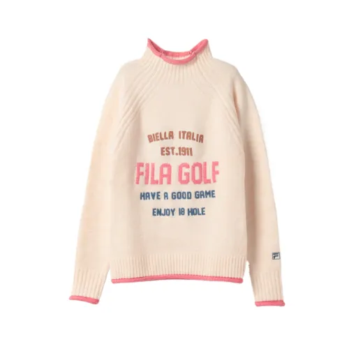 FILA Sweaters Women's Pink Stand Collar Moderate Other