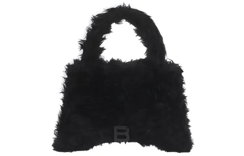 Balenciaga Plush Handbag Women's Black