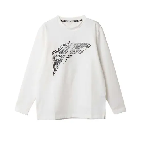 FILA T Shirts Men's White Crew Neck Moderate