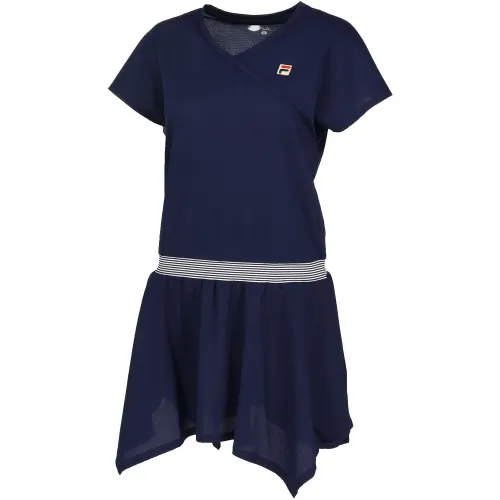 FILA Tennis Tops Women's Marine Blue V Neck Moderate