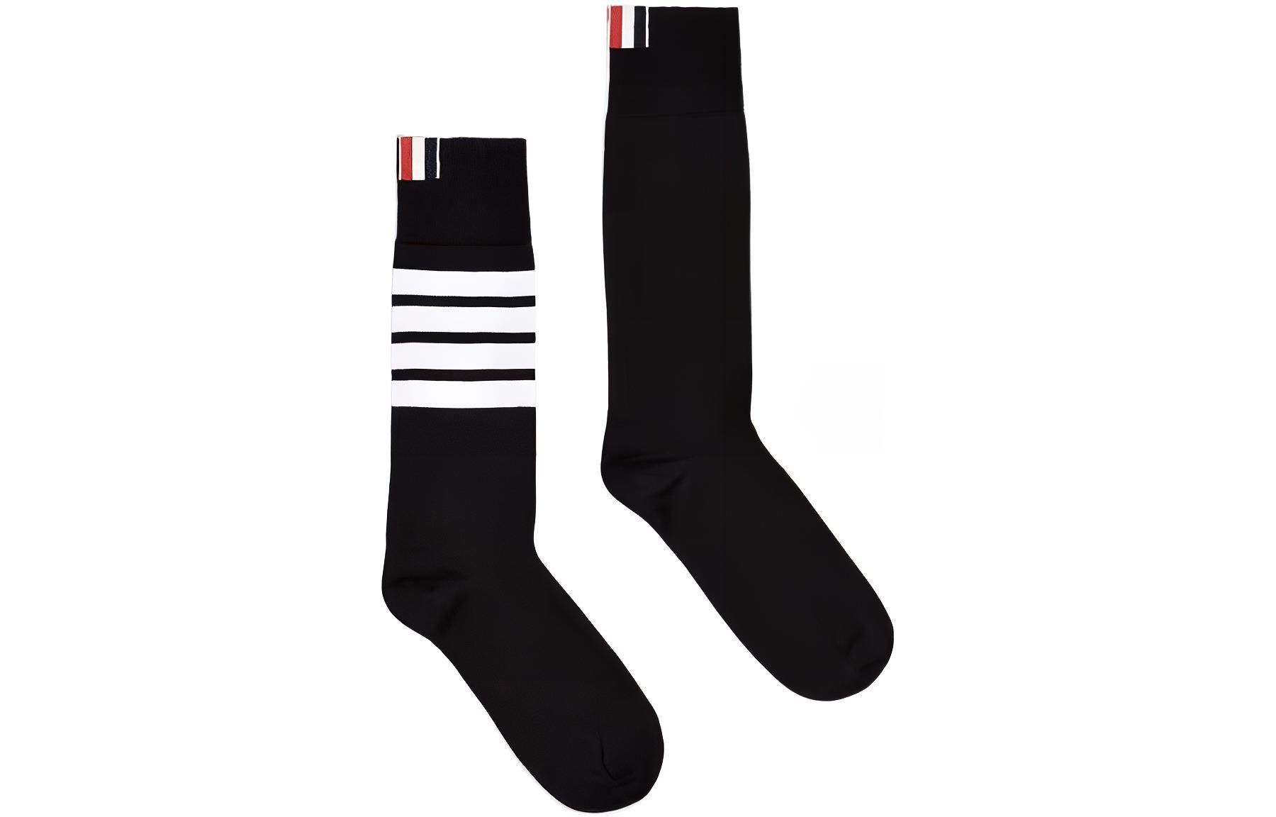 THOM BROWNE 4 Bar Logo Detailed Socks