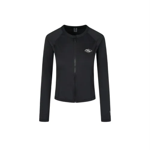 FILA Jackets Women's Black Crew Neck Moderate Other