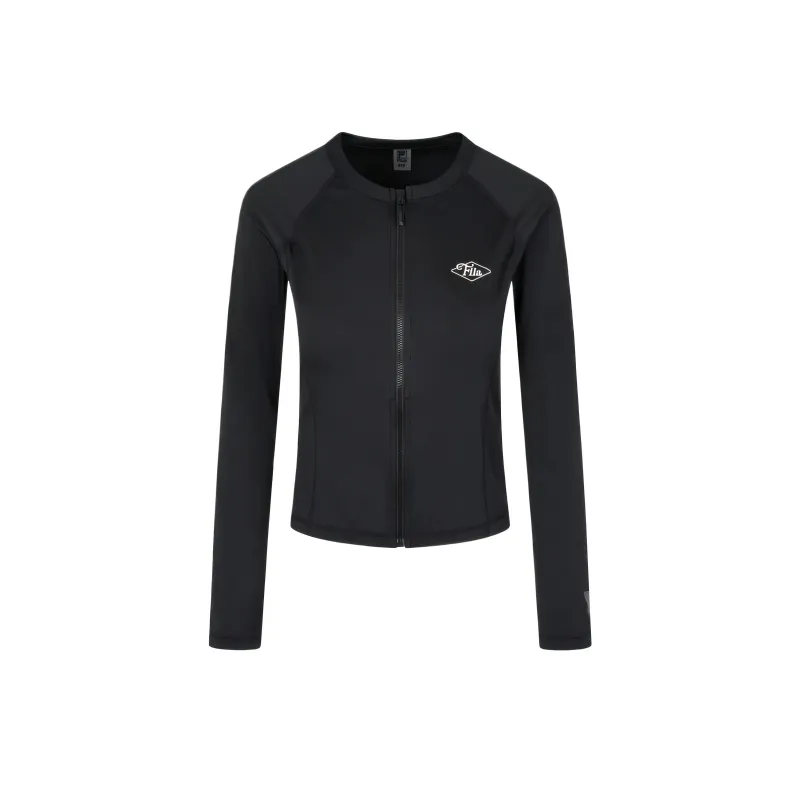 FILA Jackets Women's Black Crew Neck Moderate Other