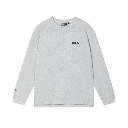 FILA ORIGINALE T Shirts Men's Elegant Heather Gray Crew Neck Moderate