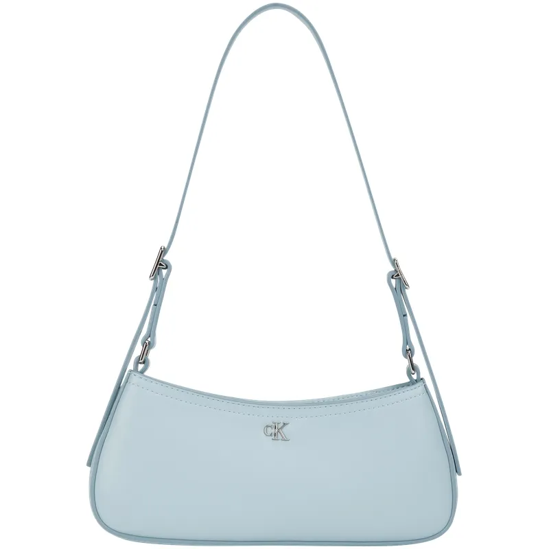 CALVIN KLEIN Blended Material Shoulder Bag Small Women's Light Blue