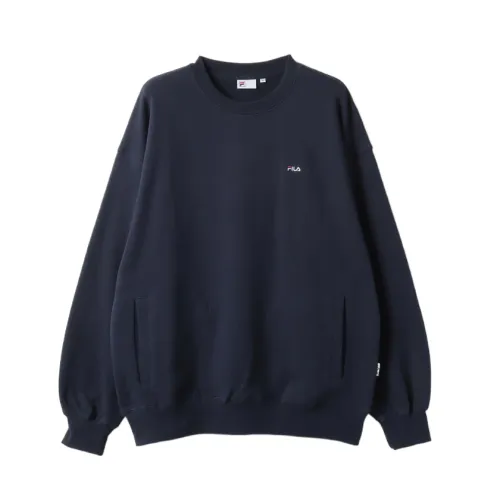 FILA Shirts Men's Navy Blue Crew Neck Moderate Other