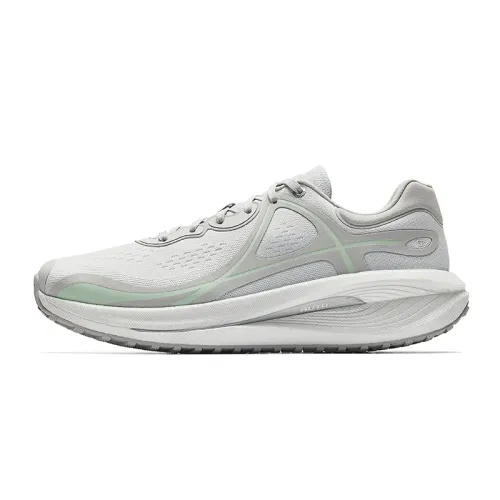 ANTA Champion Honor 2 Running Shoes Men's Low Top Grass White Gray, Cumulus Gray