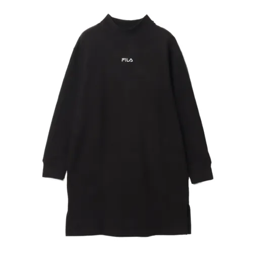 FILA Sweatshirts Women's Black Stand Collar Moderate