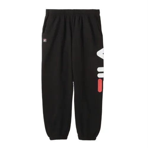 FILA Casual Pants Unisex Black Moderate Cuffed Pants