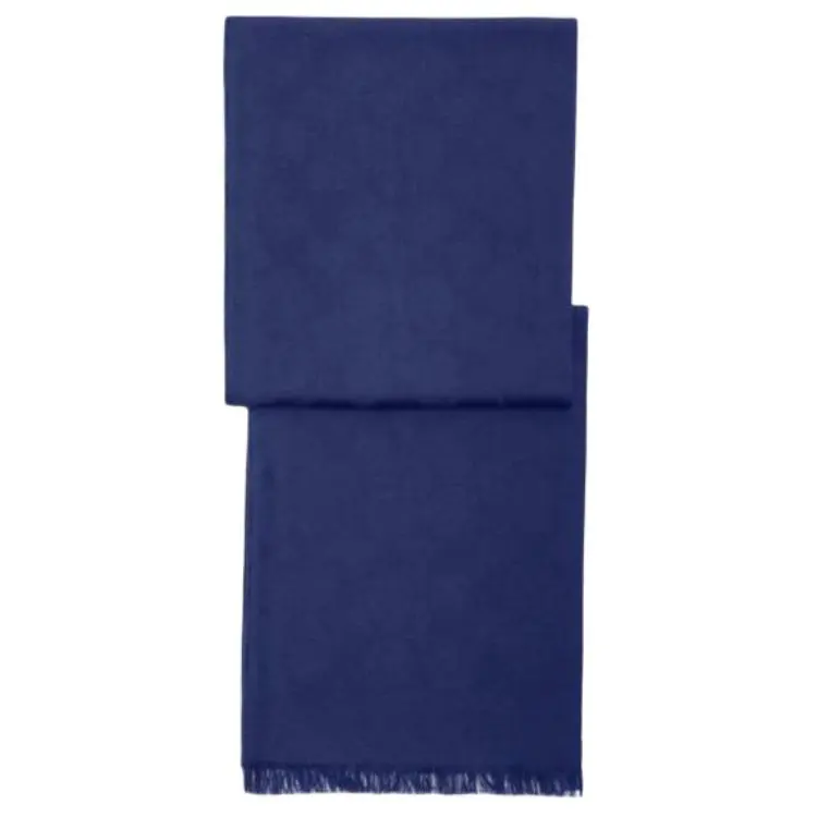 COACH Wool Knit Scarves Unisex Dark Blue