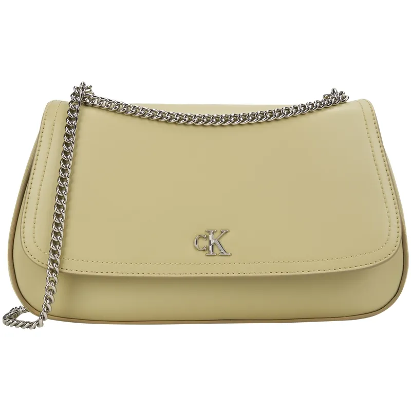 CALVIN KLEIN Synthetic Material Shoulder Bag, Crossbody Bag Small Women's Mint Tea Brown