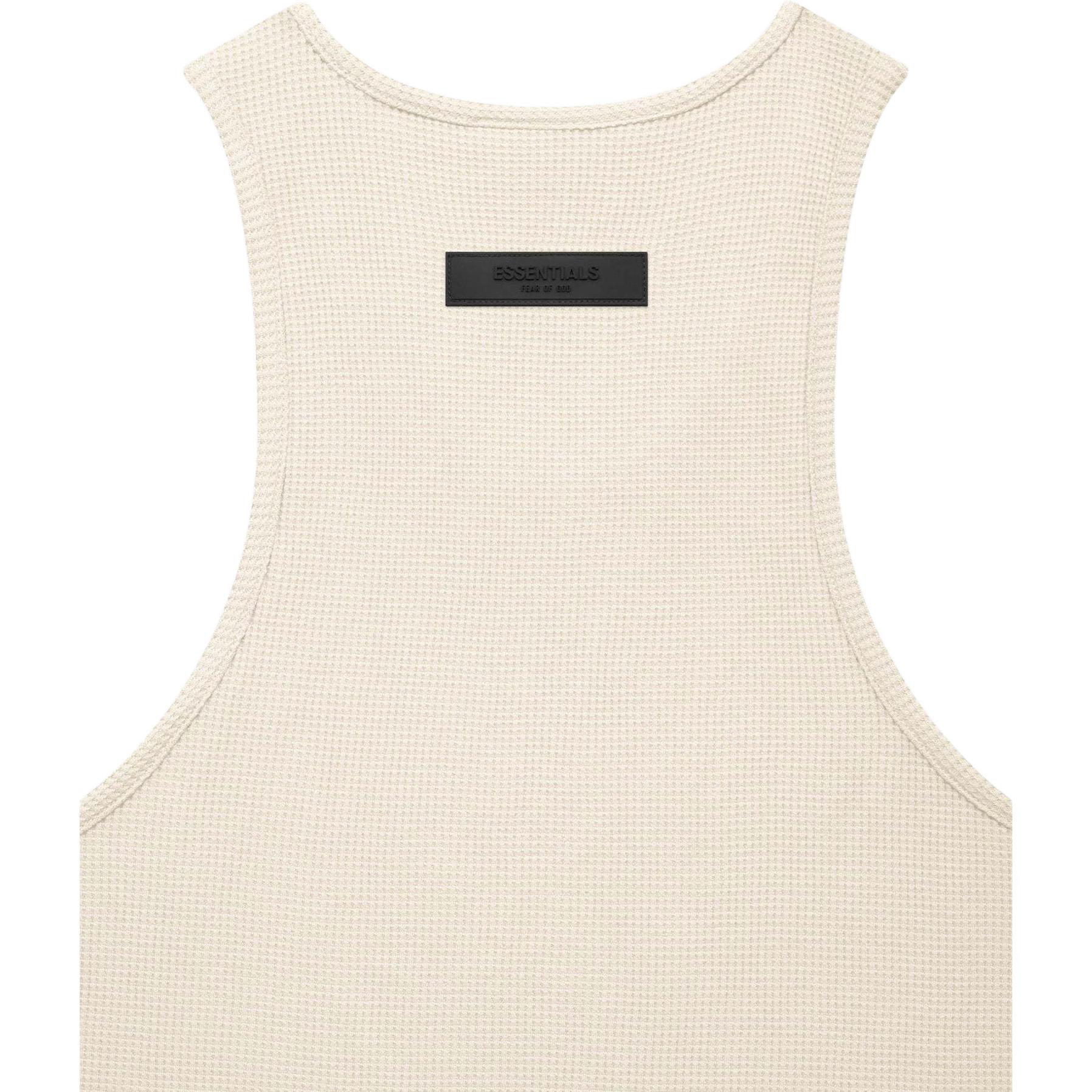 Женская футболка Fear of God Essentials FW22 Womens Tank Top Egg shell (белая) — фото 3