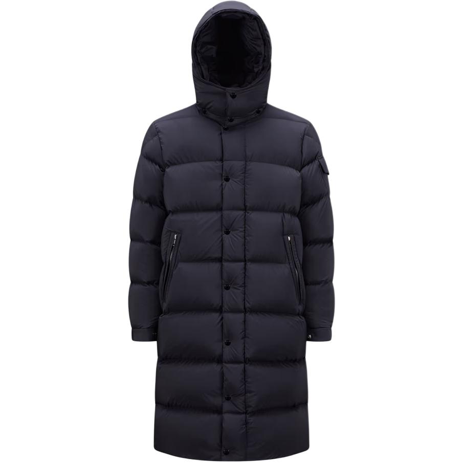 Куртка Moncler Hanoverian Hooded Long Down Jacket (синяя)