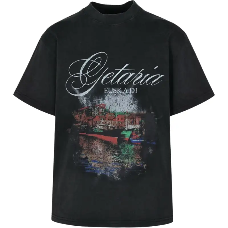 Balenciaga Getaria Graphic Printed Oversized T Shirt