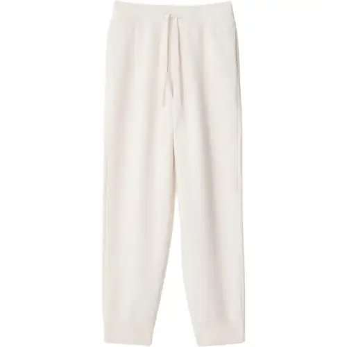 Burberry SS25 Knitted Sweatpants Women's White