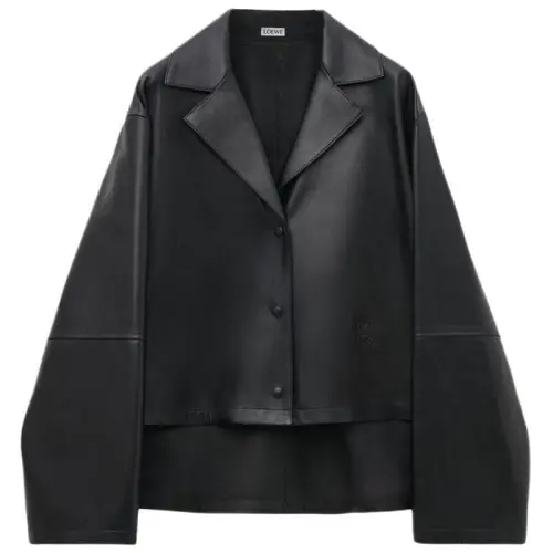 LOEWE Leather Jacket Women's Black