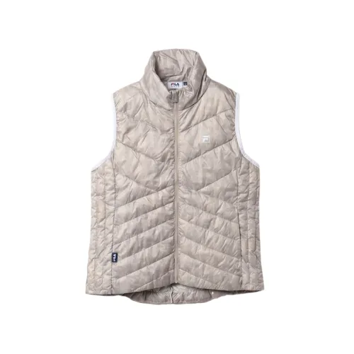FILA Golf Collection Vests Women's Gray Stand Collar Moderate