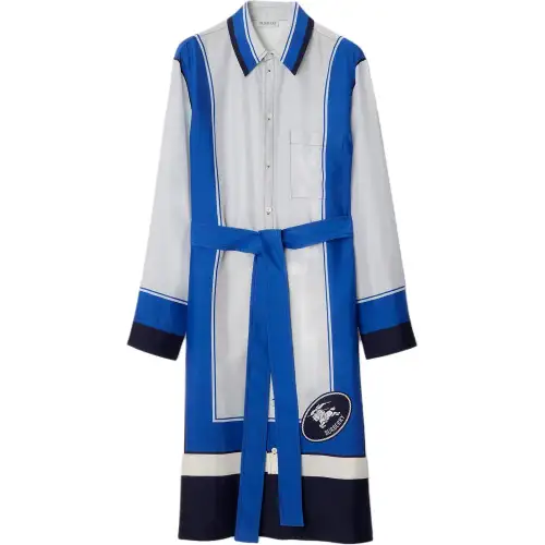 Burberry silk shirt dress