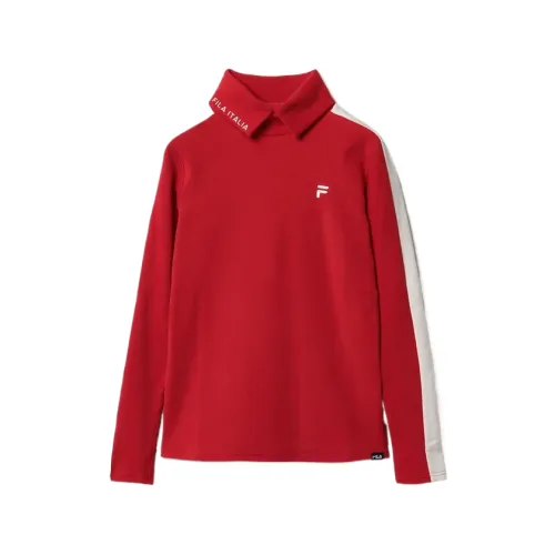 FILA Shirts Women's Red Lapel Moderate