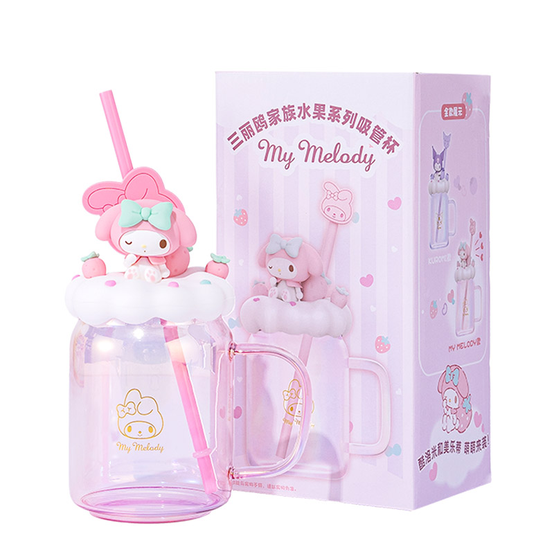 Sanrio Sanrio, coffee transparent high quality cute glass with glass, 510 ml