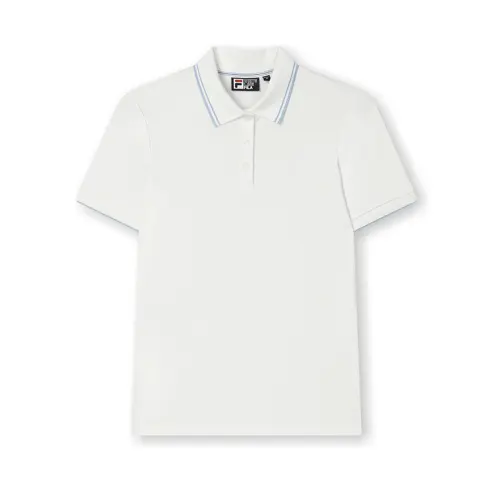 FILA WHITE Polo Shirts Women's Cloud White Moderate
