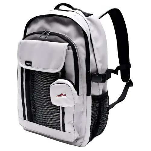 PUMA Polyester Backpack Regular Unisex Gray