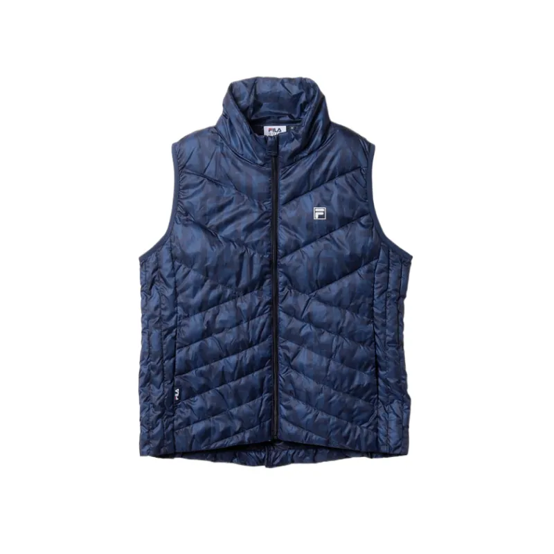 FILA Golf Collection Vests Women's Blue Stand Collar Moderate