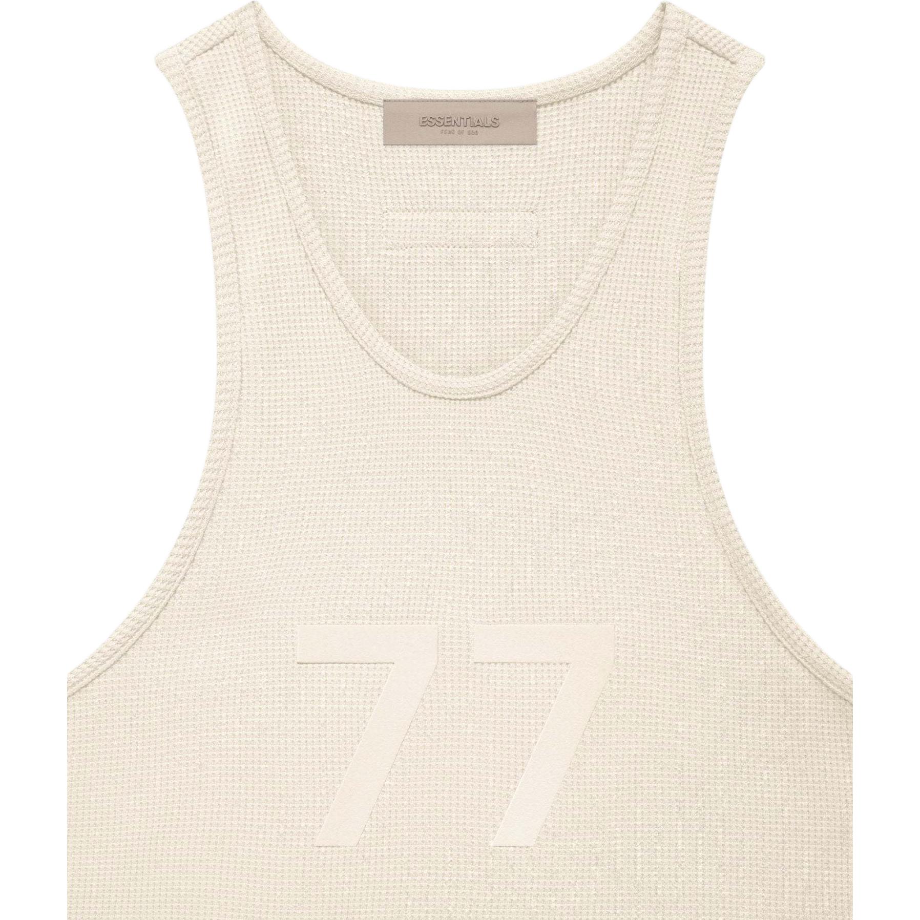 Женская футболка Fear of God Essentials FW22 Womens Tank Top Egg shell (белая) — фото 4