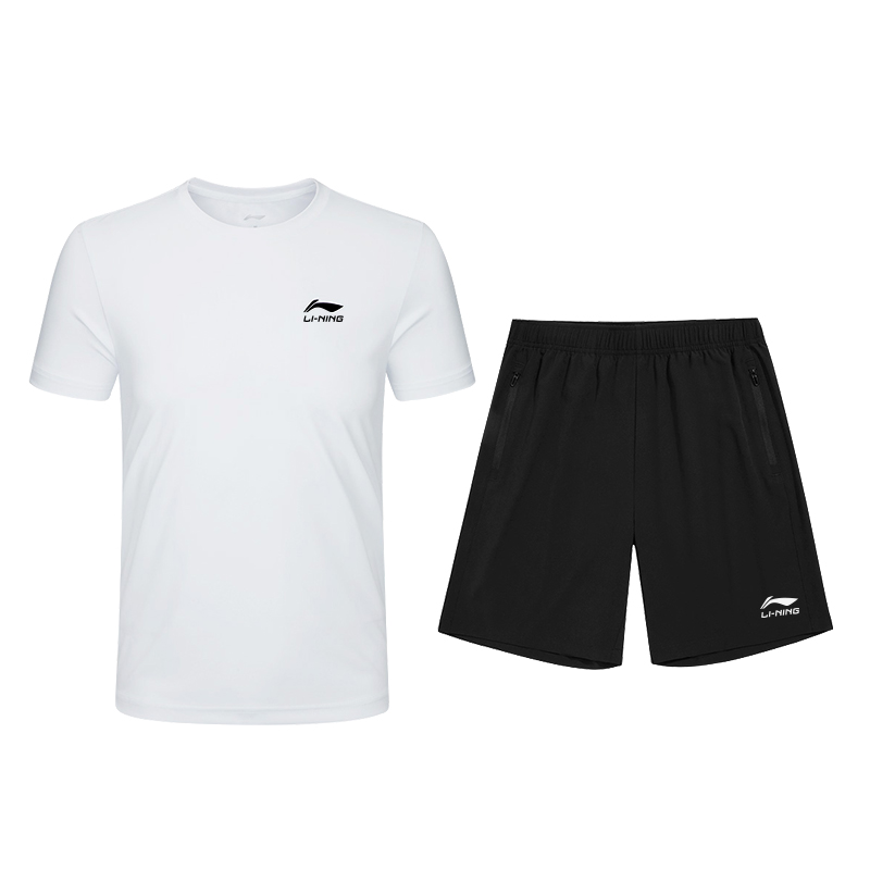 Li Ning Fitness Sets Men’s Crew Neck Thin